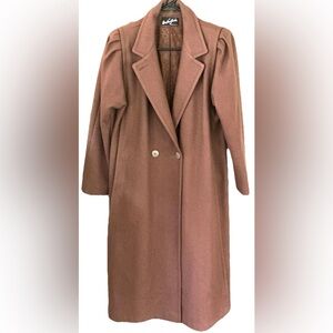 Vintage Miss New Yorker Wool Coat 🌰 Rust Brown Heritage Overcoat 🧥 Quiet Luxury